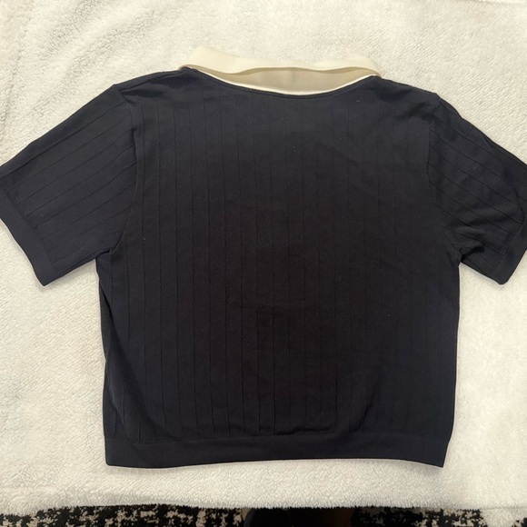 Dynamite Black Shirt with White Collar - Picture 5 of 15